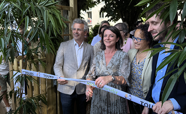 inauguration of A garden to grow in Tours