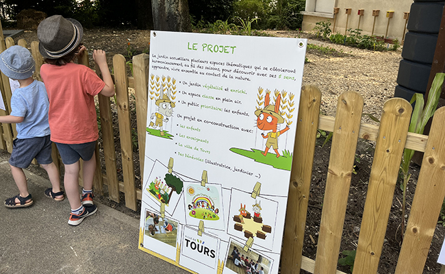 The project A garden to grow up at the Charles Boutard kindergarten in Tours