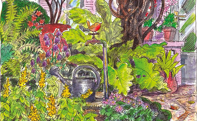   Notebook of a motionless traveler in a small garden by Fred Bernard