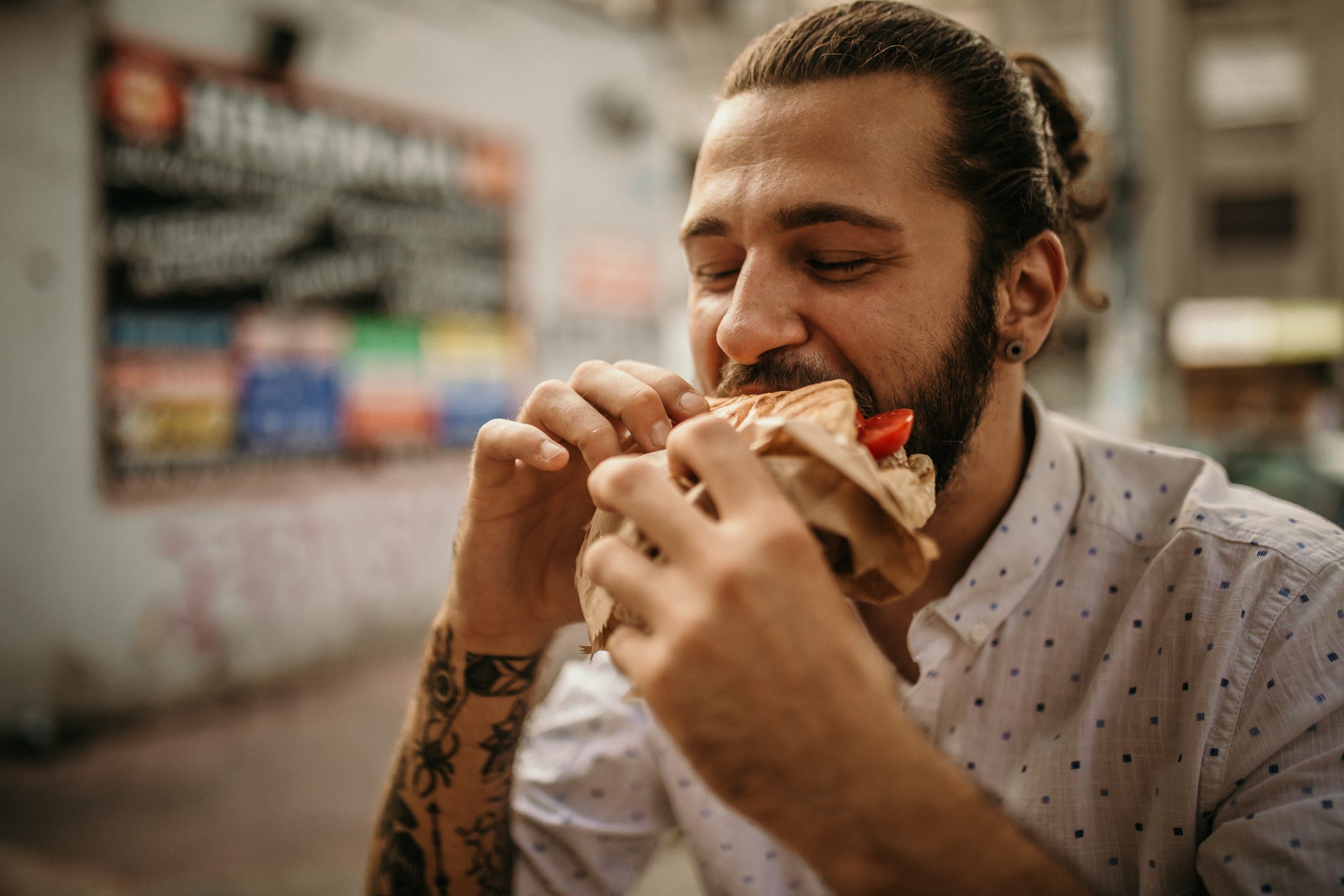 It sounds strange, but tacos, flatbreads and burritos are great for a balanced diet.