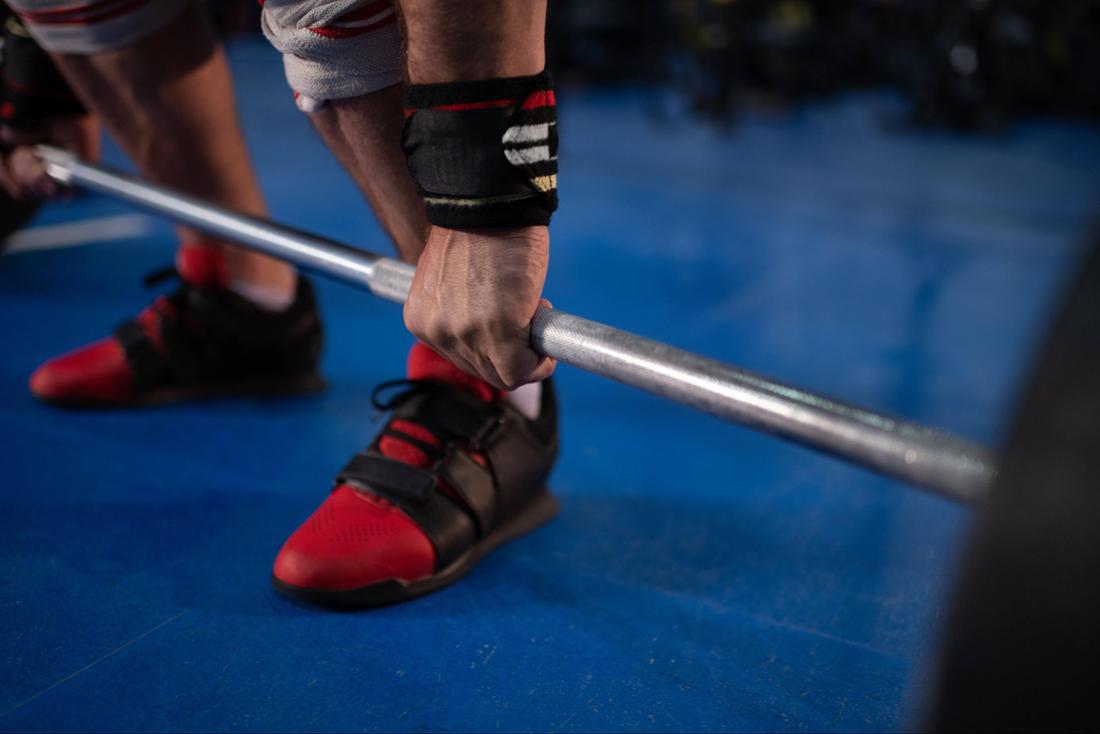 Shoes of a weightlifter