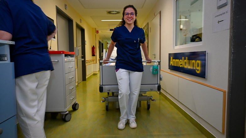 Shortly before the final exam: Anna feels ready for her future work at the Dresden Heart Center.